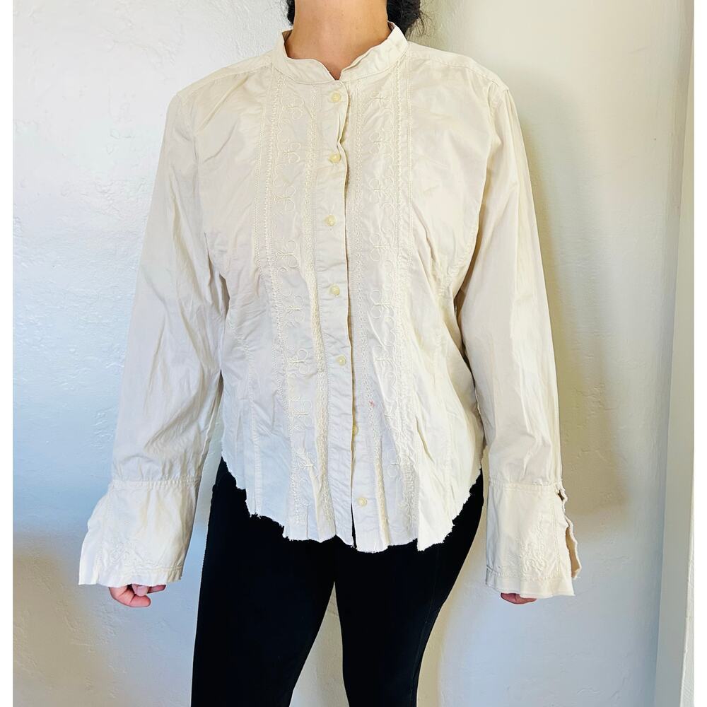 Vintage Mix-it Embroidered Long sleeve blouse